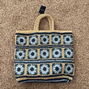 Lucky Brand Crochet Patch Tote
